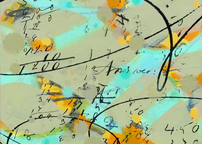 Painting with handwriting, arithmetic and gesture.