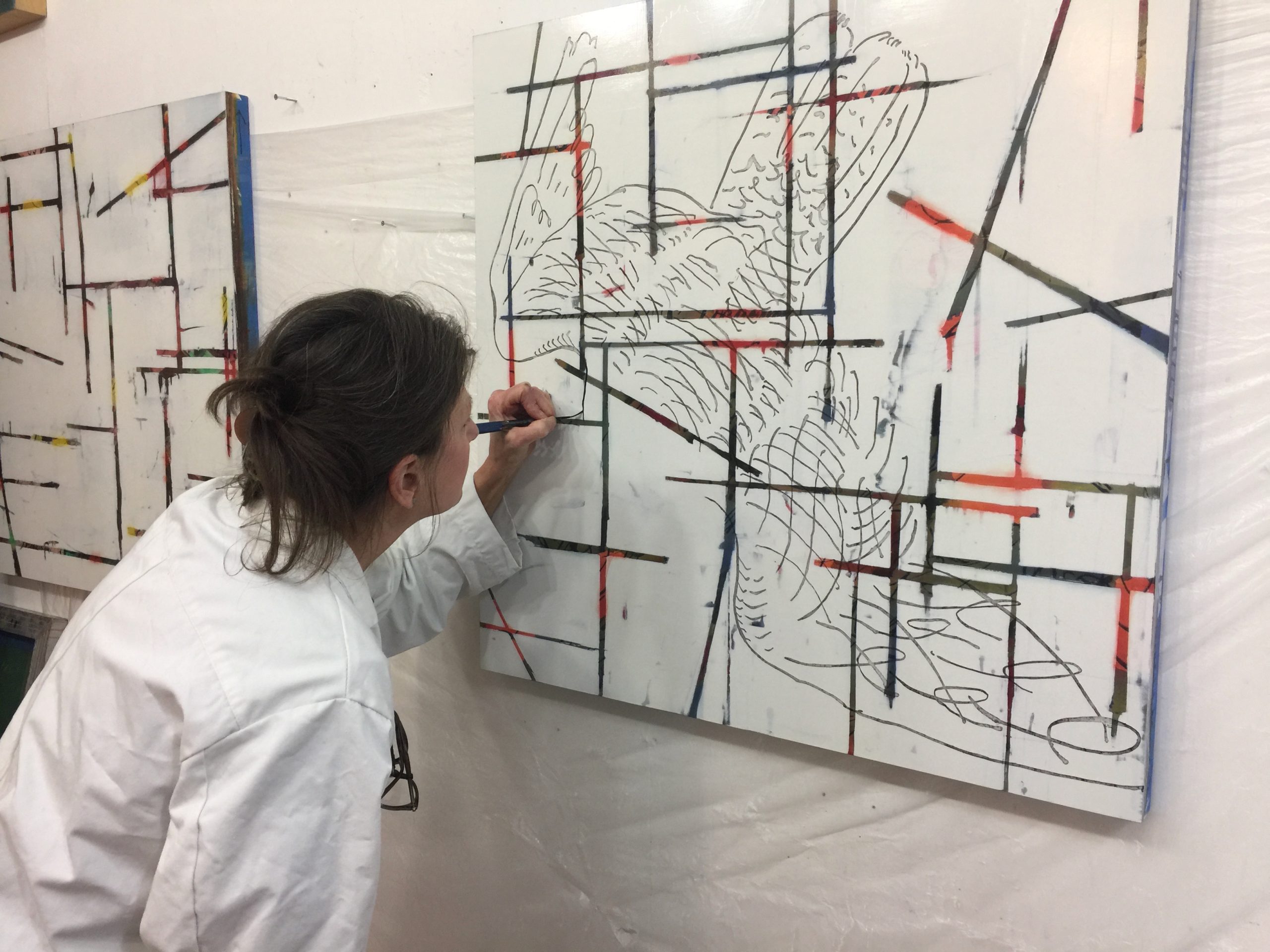 CC in studio-Falcon detail, Edgeland of the Sora Rail